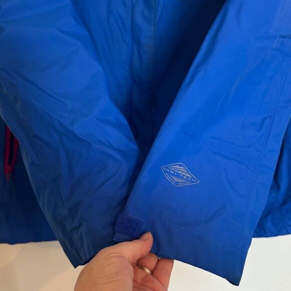 Columbia Ski Windbreaker Omni-Tech Jacket Zip Up Womens XL Snow Winter Fall Blue - Picture 3 of 10